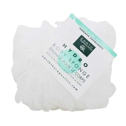 Dependable Earth Therapeutics Hydro Body Sponge With Hand Strap White 1 Ea Trendy