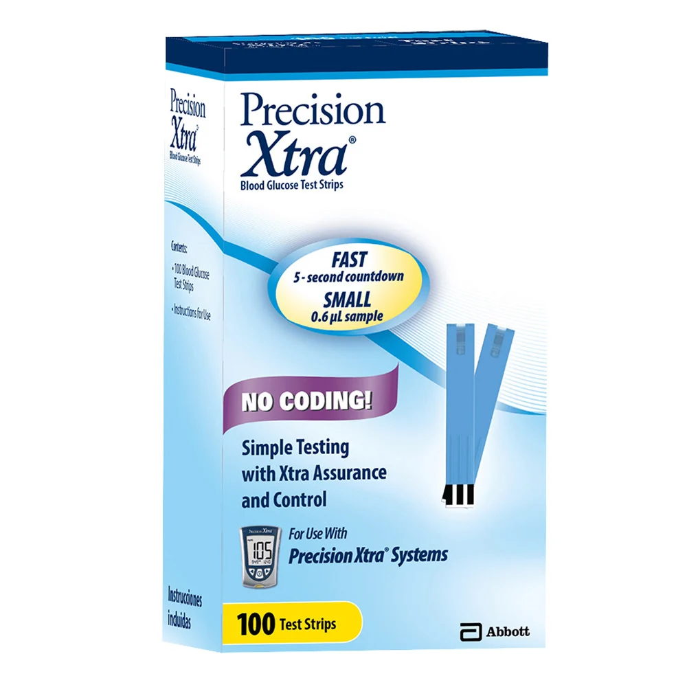 Prestigious Precision Xtra Blood Glucose Test Strips 100 Ea Premium Material