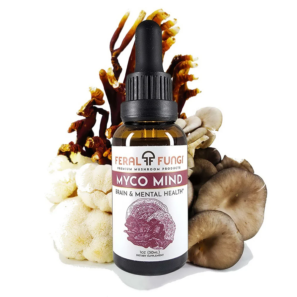Fine Feral Fungi Myco Mind Spagyric Tincture Supports Brain and Mental Health 1Oz 30ml Convenient