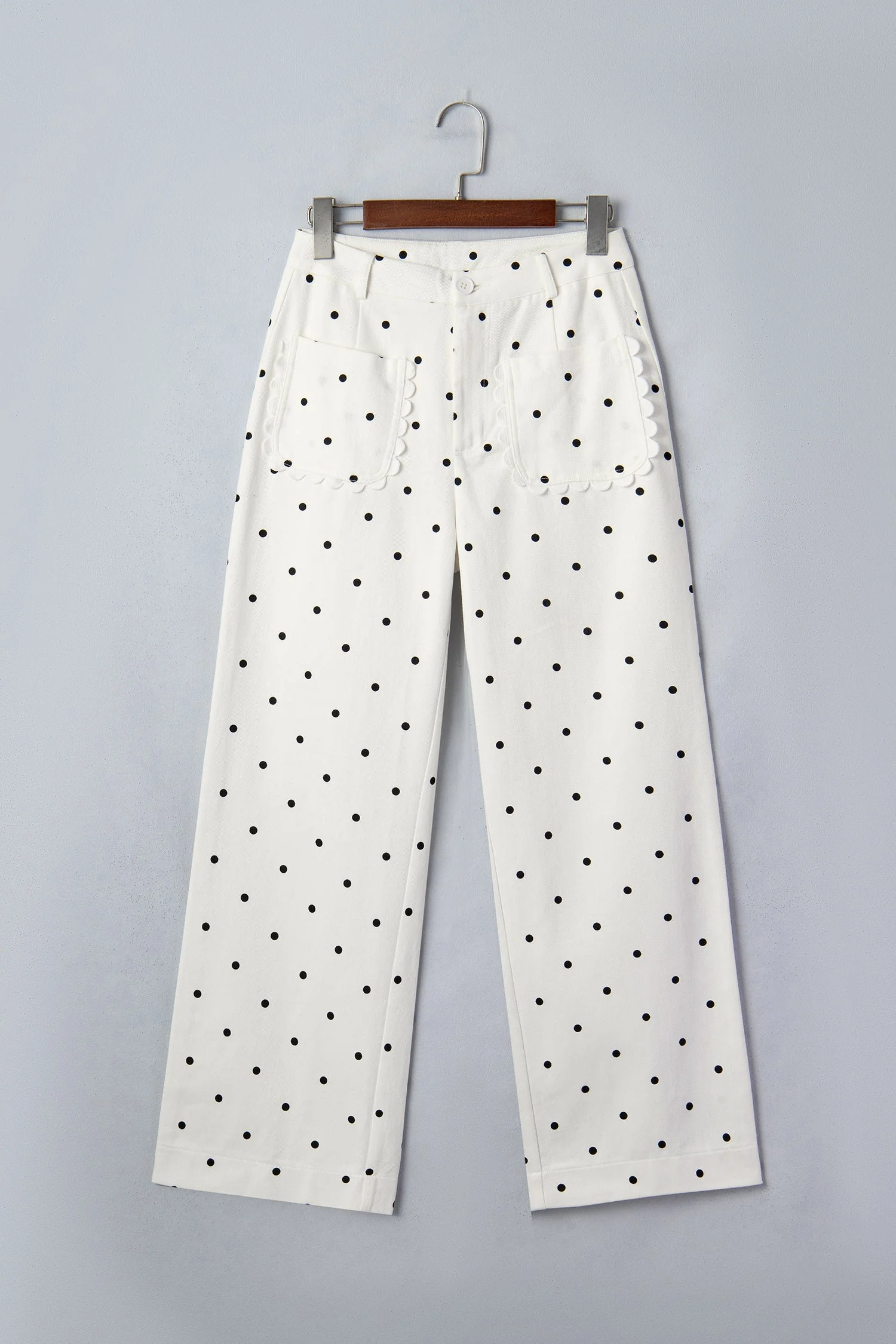 Natural Threaded Pear Whitley Patch Cotton Shift Pants Modern