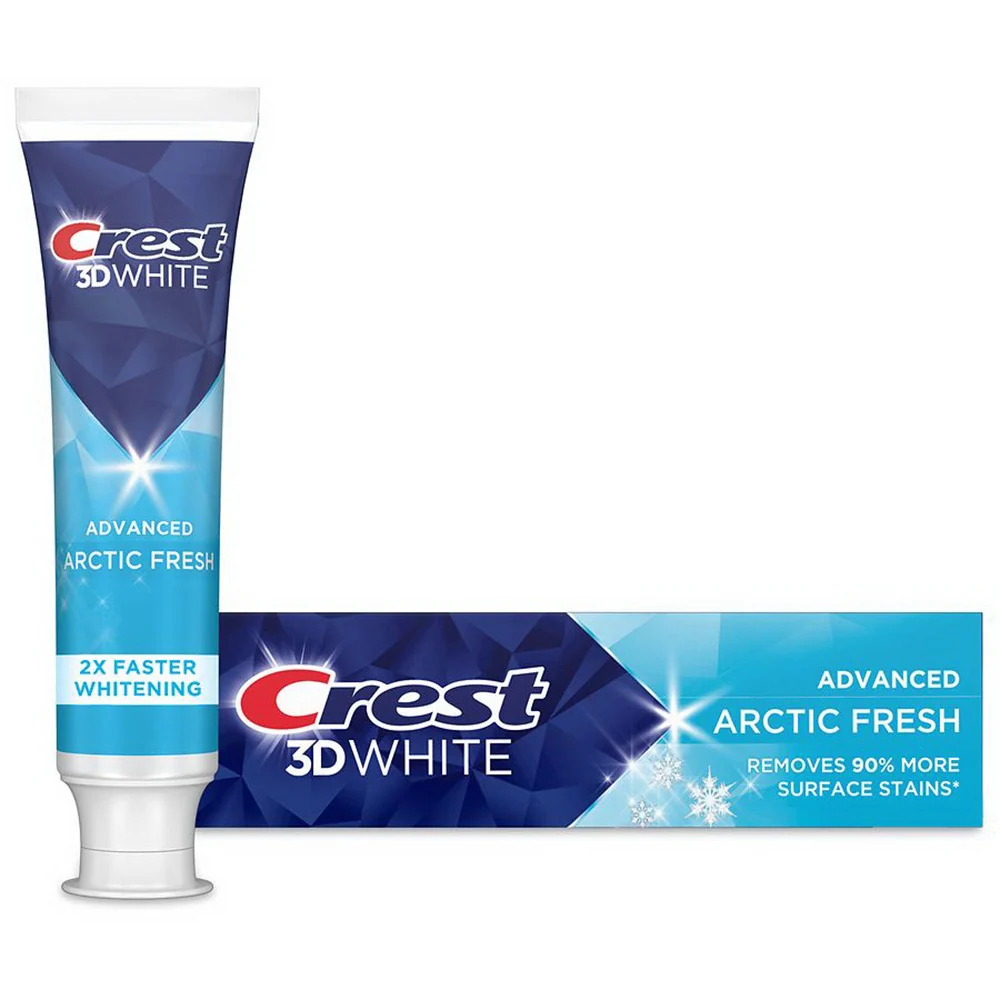 Stylish Crest 3D White Advanced Arctic Fresh Toothpaste 2.4 Oz Superior