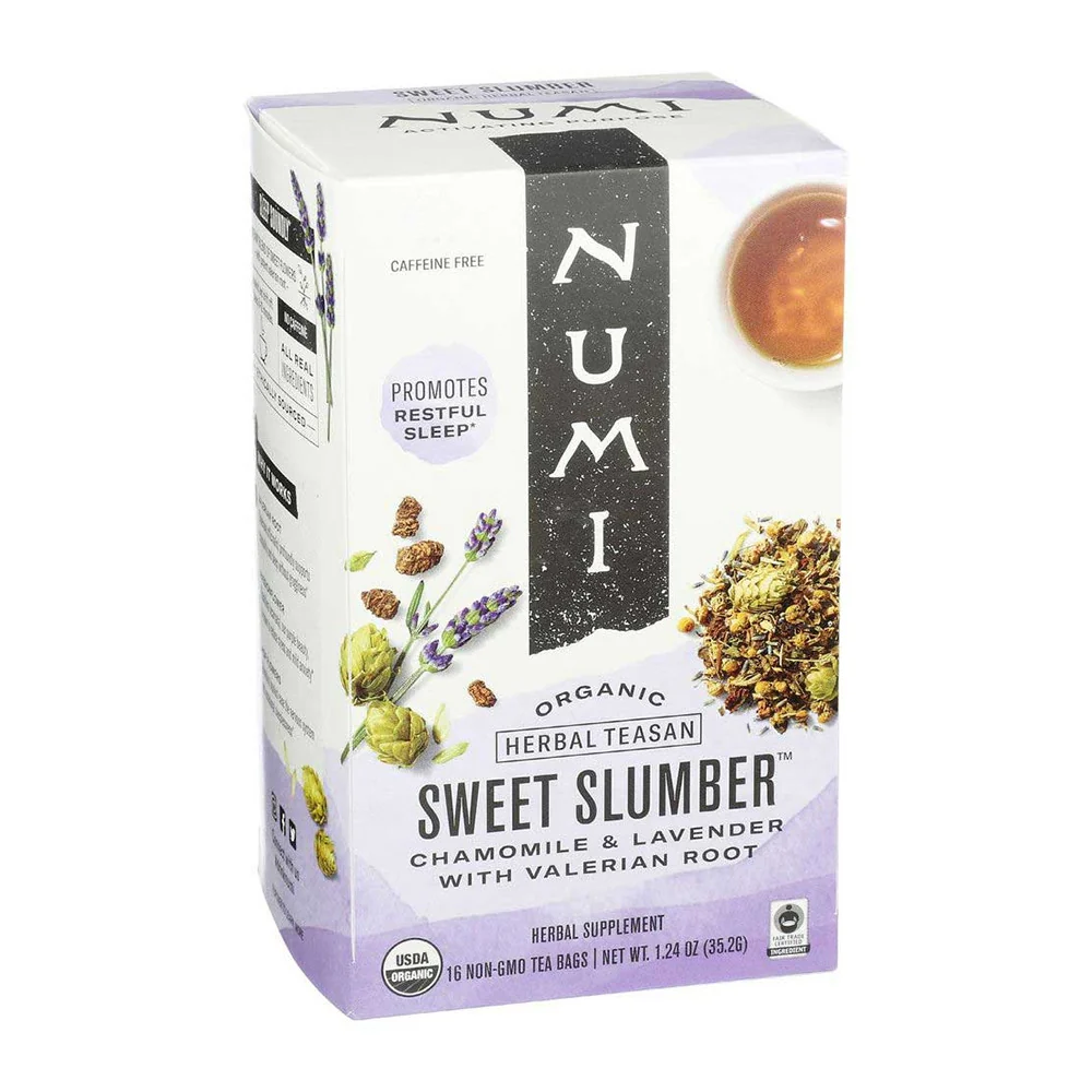 World-Class Numi Organic Sweet Slumber Herbal Tea 16 Ct
