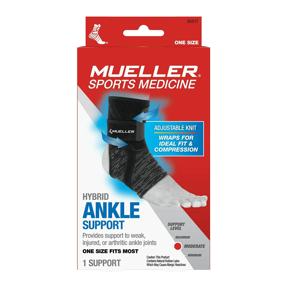 Smooth Mueller Sports Medicine Hybrid Ankle Support Wrap 1 Ea Eco-Friendly