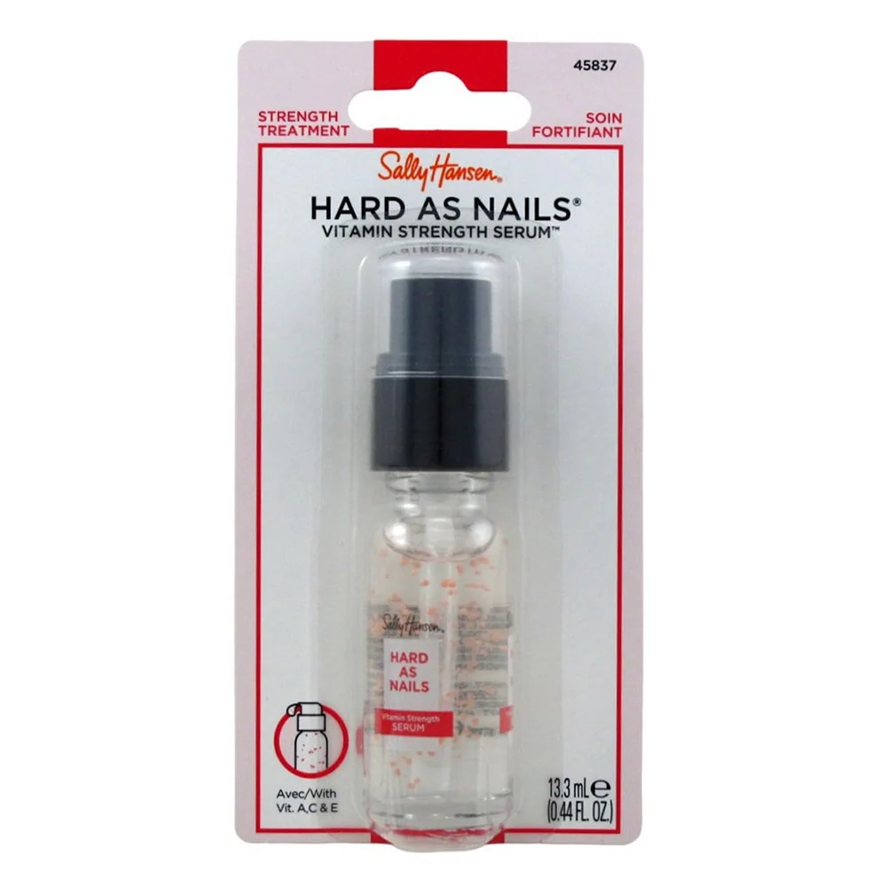 Soft Sally Hansen Hard as Nails Vitamin Strength Serum with Vitamin A C and E 0.44Oz 13.3ml Smart