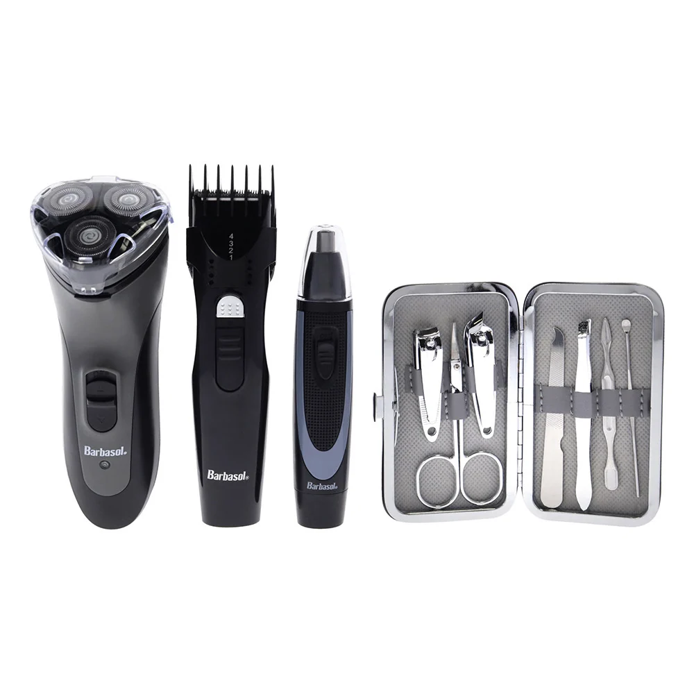 User-Friendly Barbasol Essential Grooming Kit 11 Piece 1 Ea Traditional