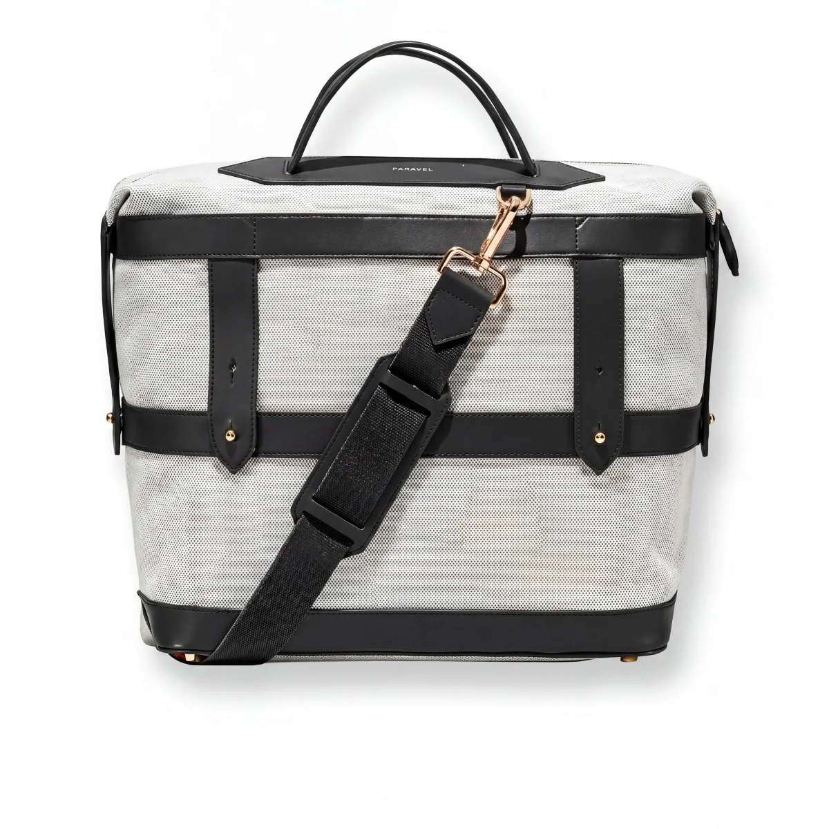 Trendy Paravel Weekender Travel Duffel Bag Carry-On Overnight Domino Black Specialty