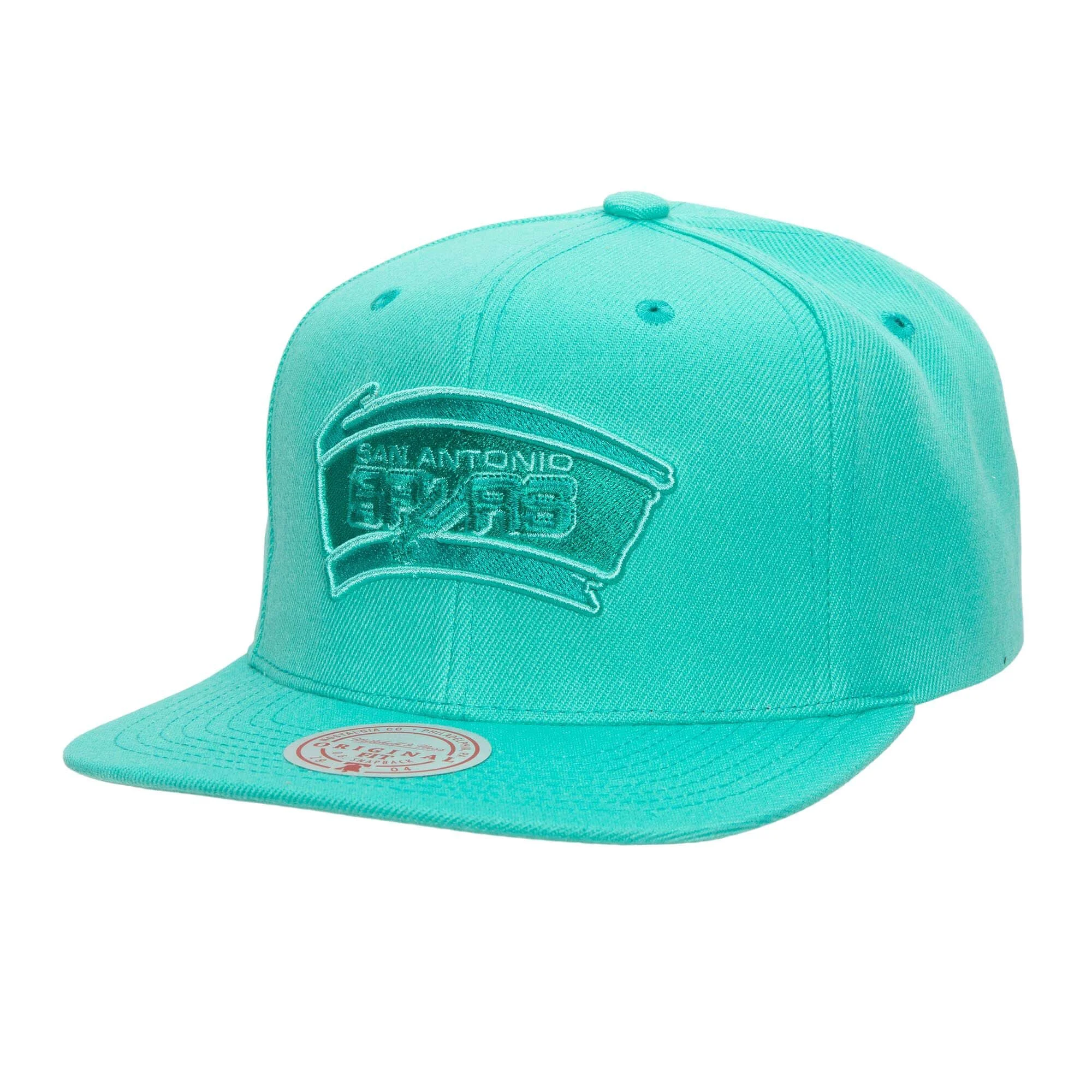 Crafted Mitchell Ness Men's NBA San Antonio Spurs Monochromatic Snapback Fine Crafted