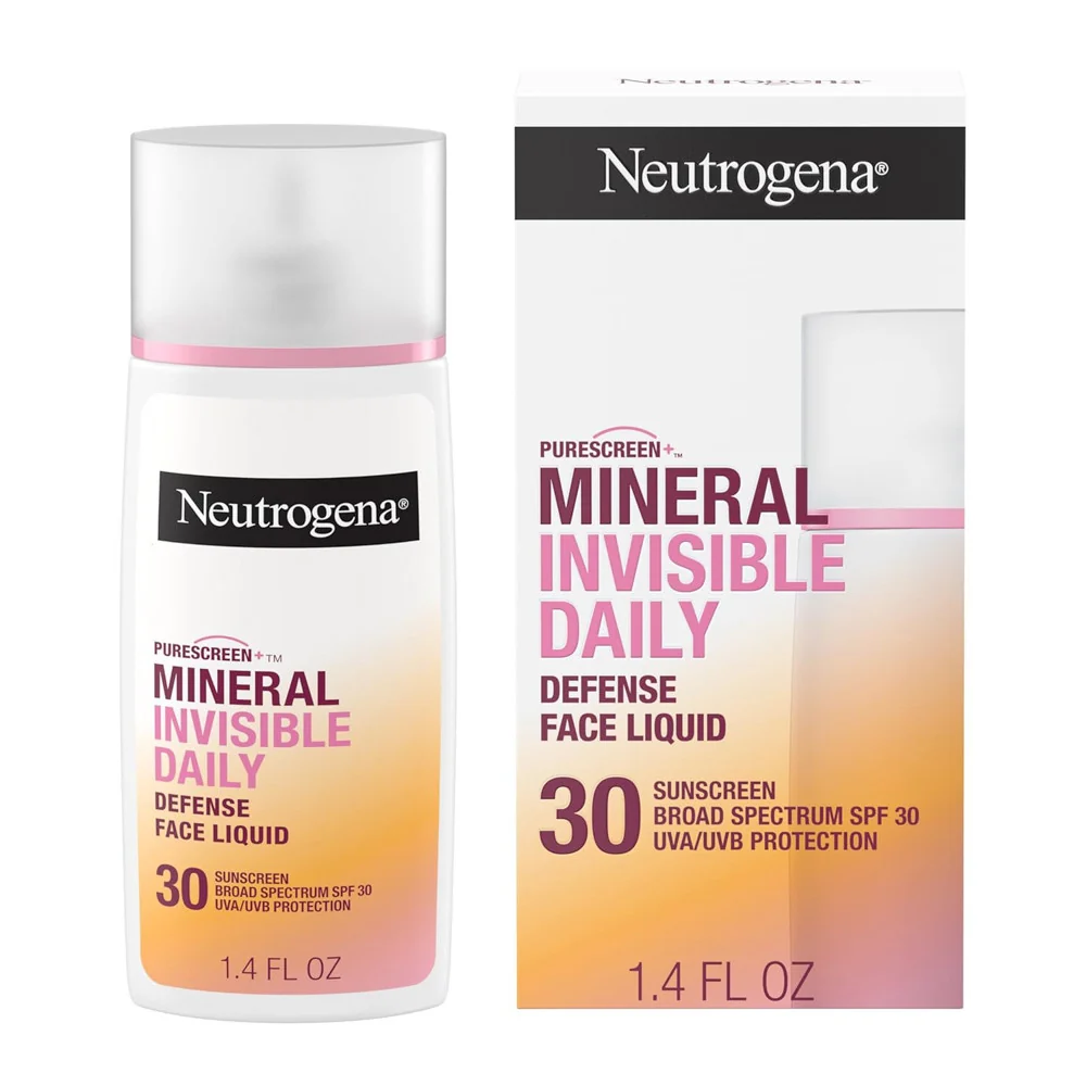 Artisan Neutrogena Purescreen Mineral Invisible Daily Defense Face Liquid Spf 30 1.4 Oz Official