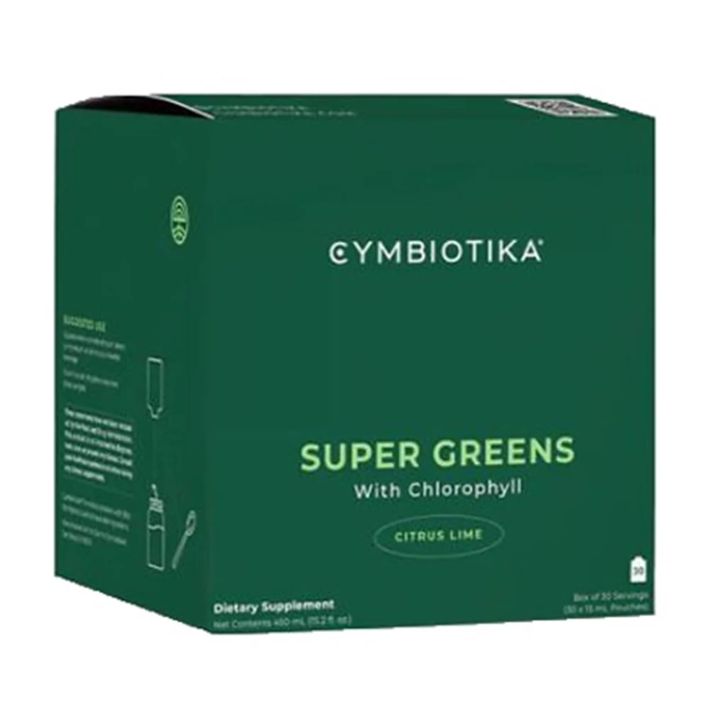 Selected Cymbiotika Super Greens with Chlorophyll Citrus Lime Servings Boosts Energy Levels 30Ea Fast