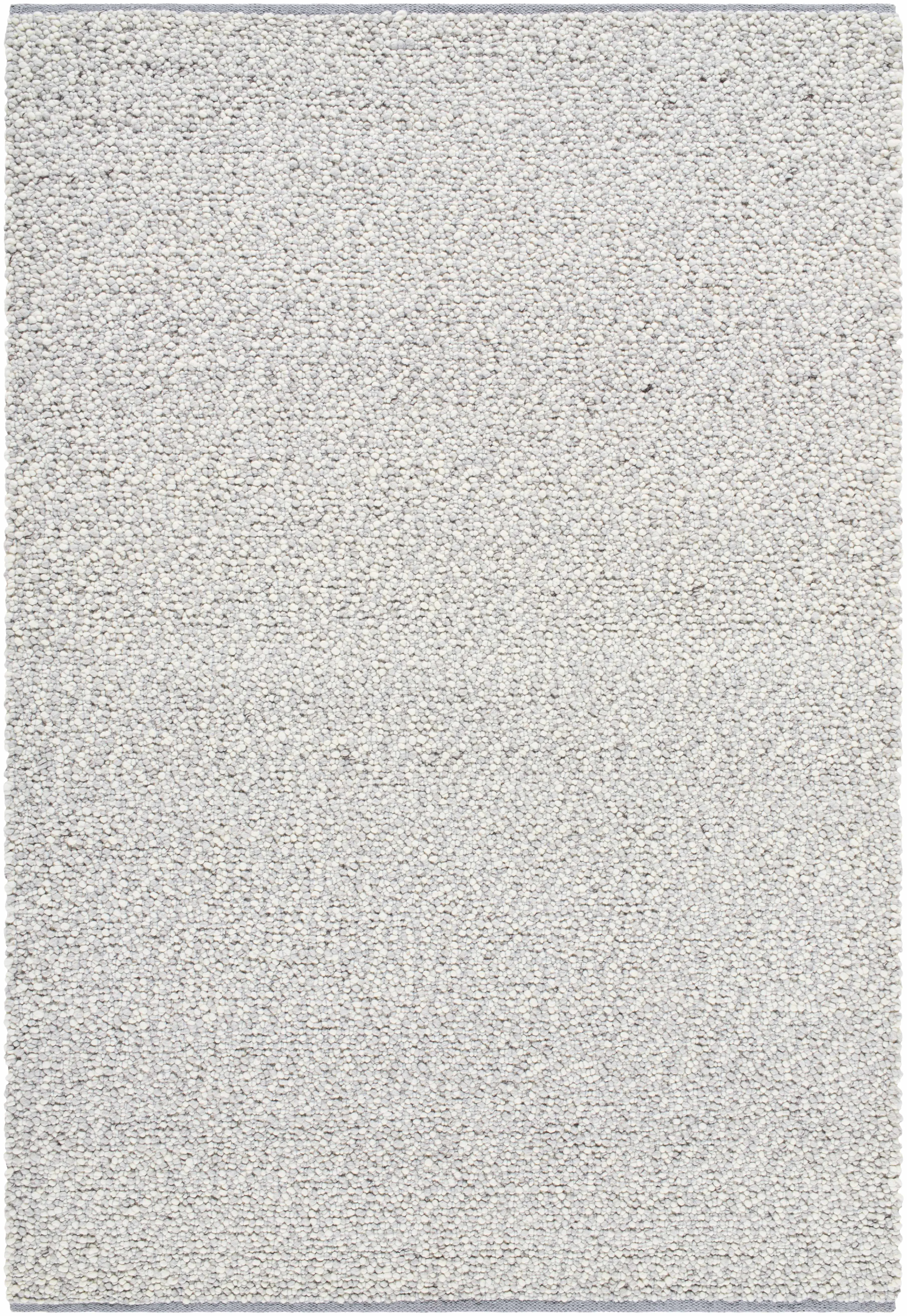 Next-Generation Wolven Ivory Chunky Looped Weave Cottage Farmhouse NZ Wool Handmade Area Rug - Elegant