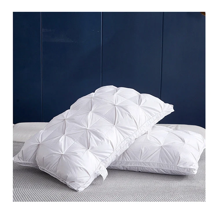 Clean Luxurious White Goose Down Pillow Safe