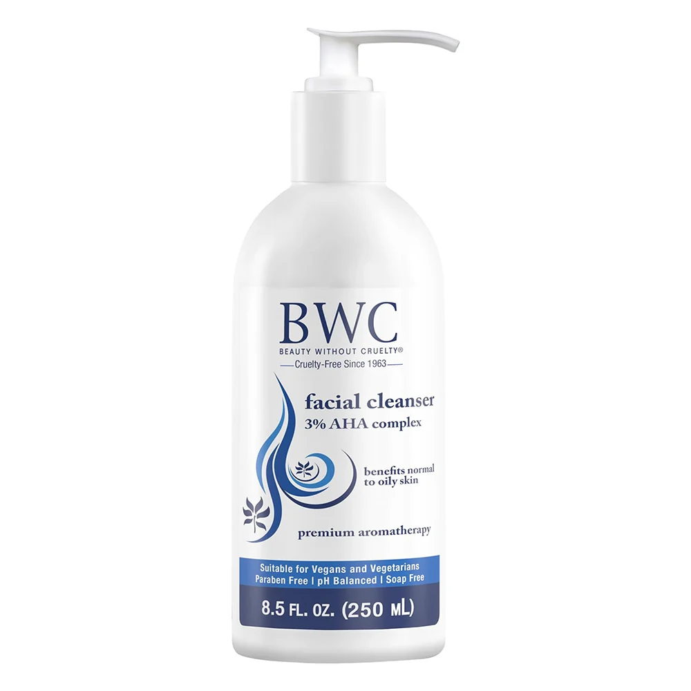BWC Premium Aromatherapy Facial Cleanser Benefits Normal to Oily Skin 8.5Oz 250ml Advanced