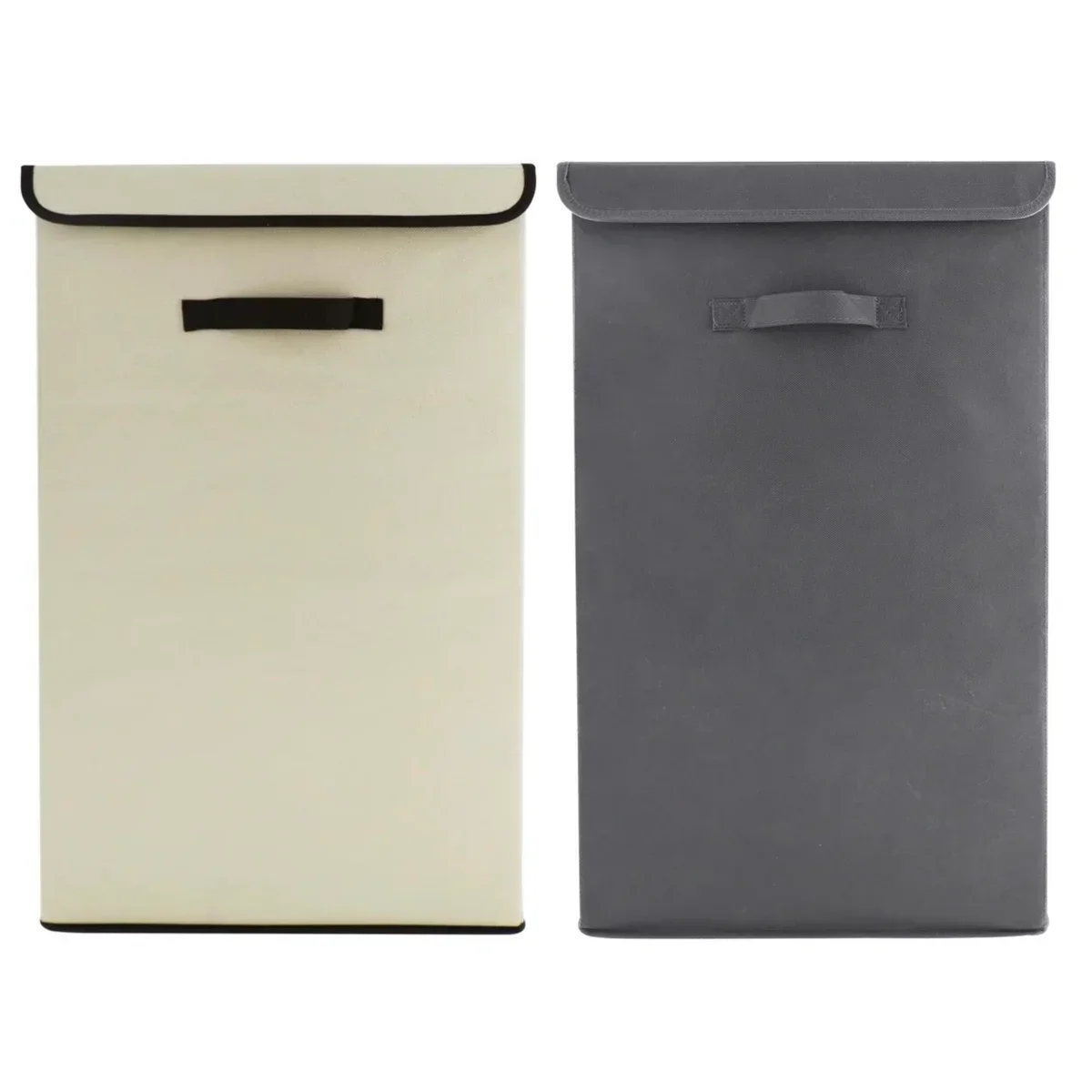 Casual 2 Pack Large Laundry Basket Waterproof standing Laundry Hamper Collapsible Tall Clothes Hamper with Extended Handles for Clothes Toys in the Dorm and FamilyAbout this item Trendy