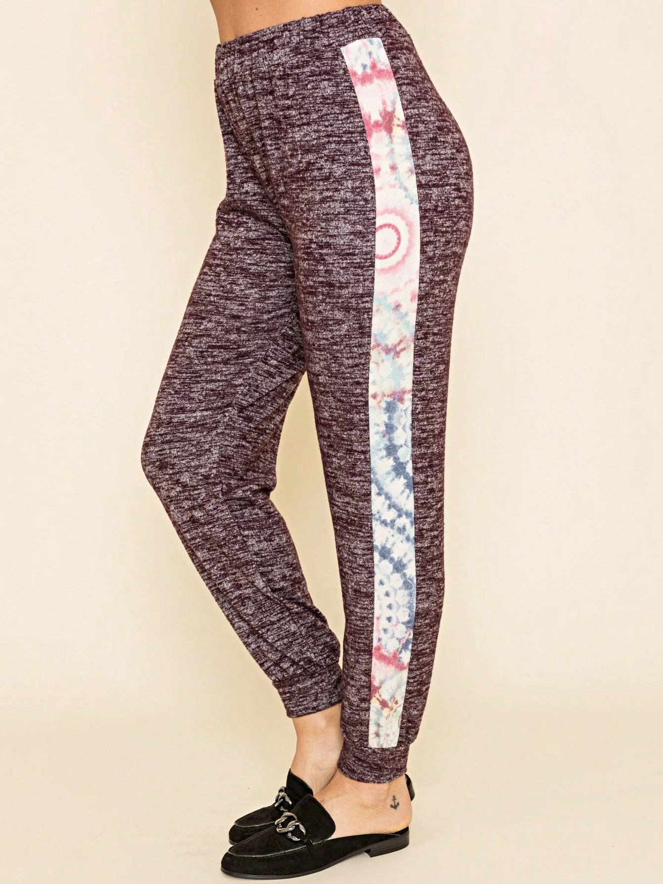 Versatile Boho Retro 60 S Geo Tie Die Knee Length Water Color Green Charcoal Leggings Bottom Pants Only Sophisticated