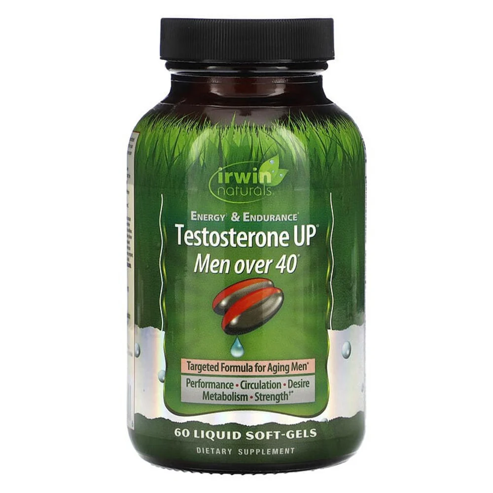 Relaxed Irwin Naturals Energy and Endurance Testosterone Up Men Over 40 Liquid Softgels 60 Ea Professional