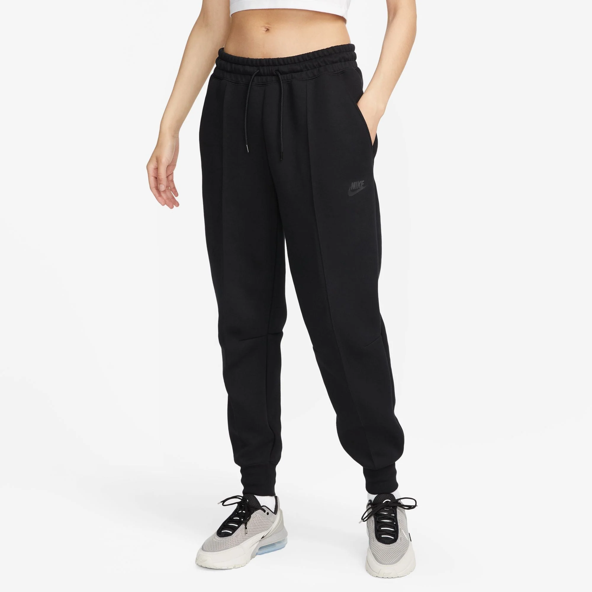 Advanced Nike Womens Sportswear Tech Fleece Windrunner - Black Certified