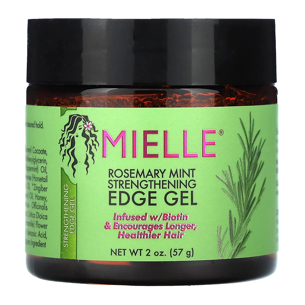 World-Class Mielle Rosemary Mint Hair Strengthening Edge Gel Smooths and Strengthens Edges 2Oz 57g Original