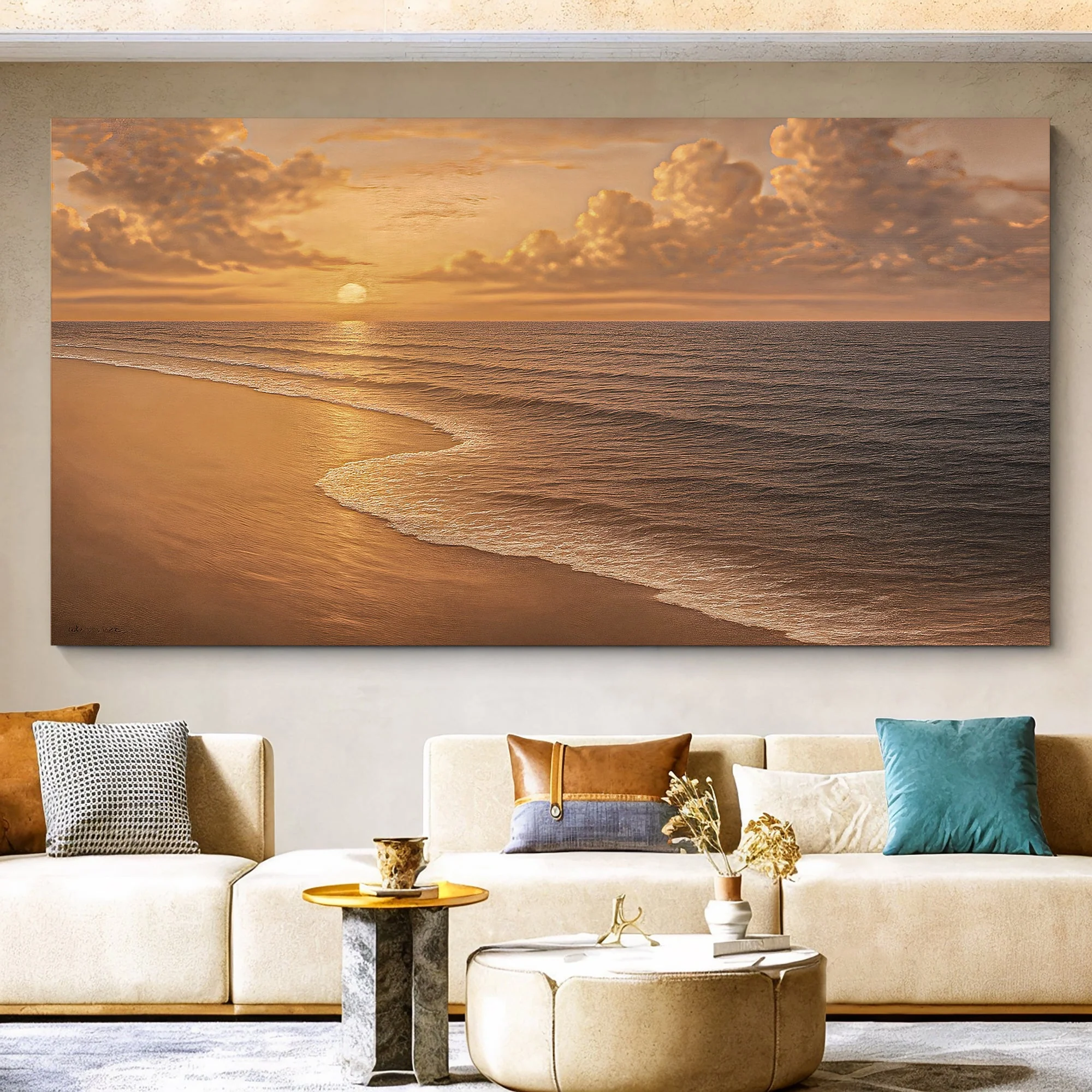 Unique Beach Shoreline Coastal Wall Art VIII Stylish