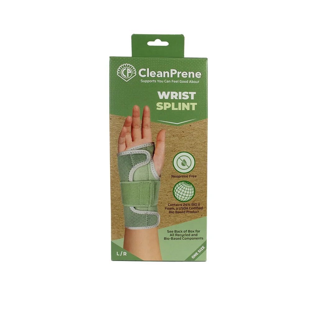 World-Class CleanPrene Wrist Splint Sustainable Biobased Support One Size 1 Ea Certified