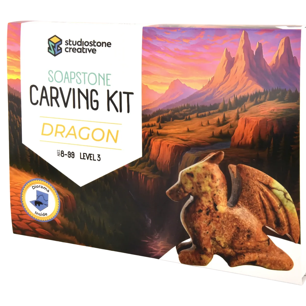 Casual Soapstone Carving Kit Dragon Refined