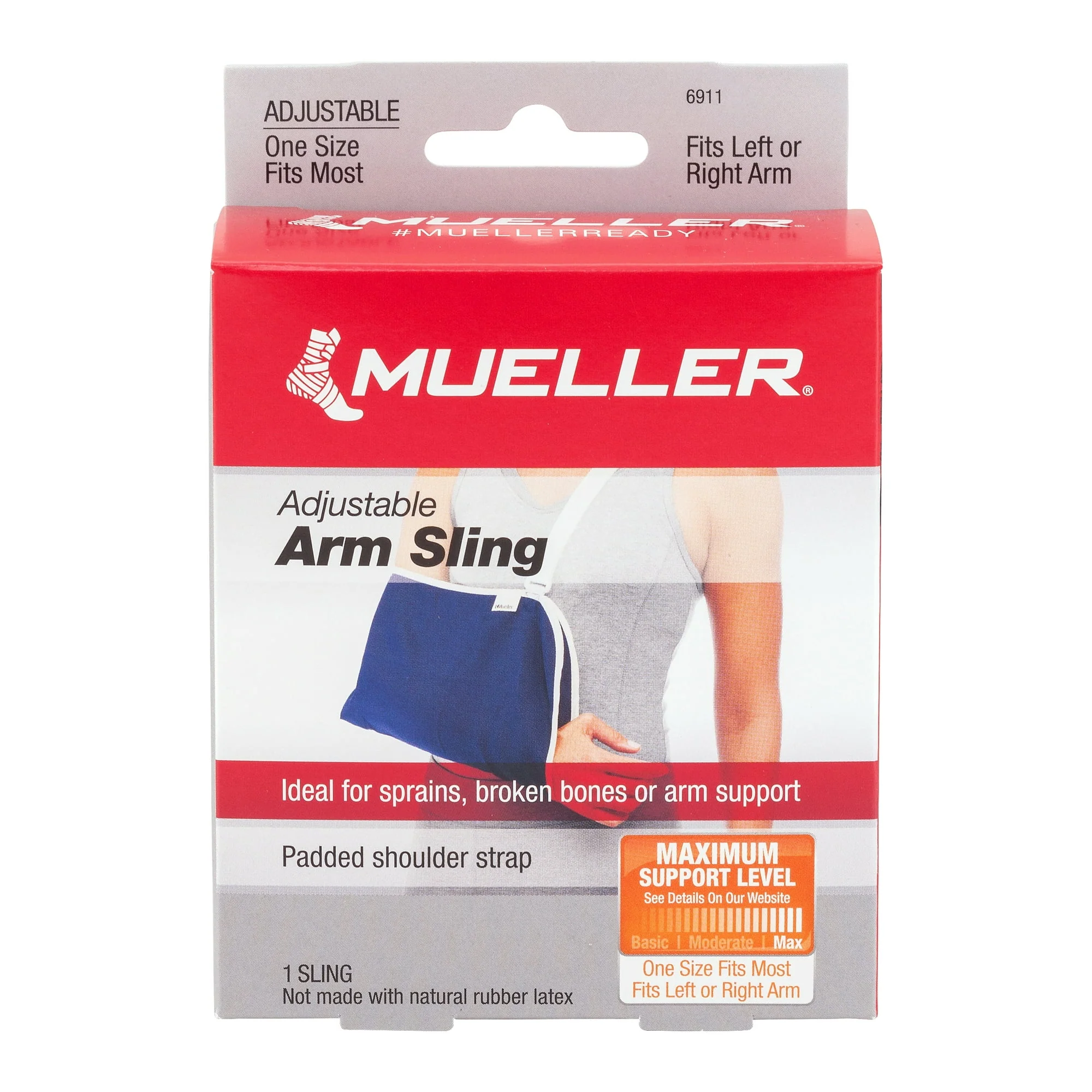 Reliable Mueller Sport Care Maximum Support Level Adjustable Arm Sling 1 Ea Relaxed