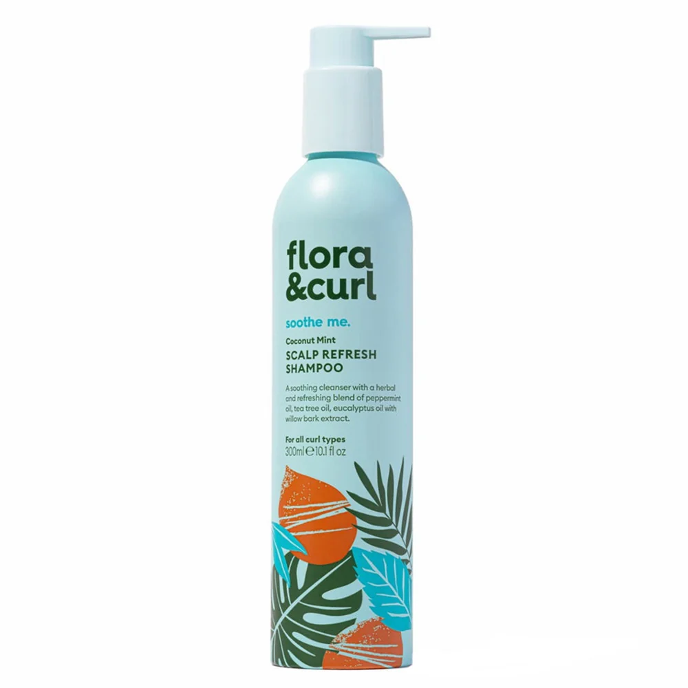 World-Class Flora and Curl Coconut Mint Shampoo Nourishing and Refreshing Hair Care 10.1Oz 300ml Casual