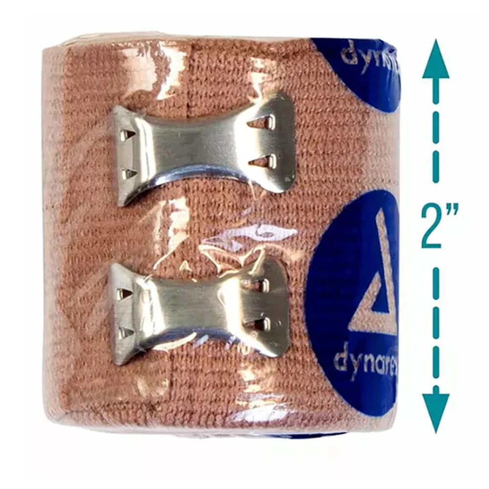 Eco-Friendly Dynarex Elastic Bandages Latex 2 in X 5 Yards for Sprains Strains and Swelling Support 10Ea Certified