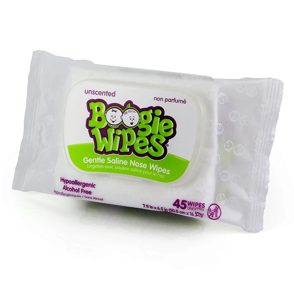 Professional Boogie Baby Wipes For Gentle Saline Nose 45 Ea Selected