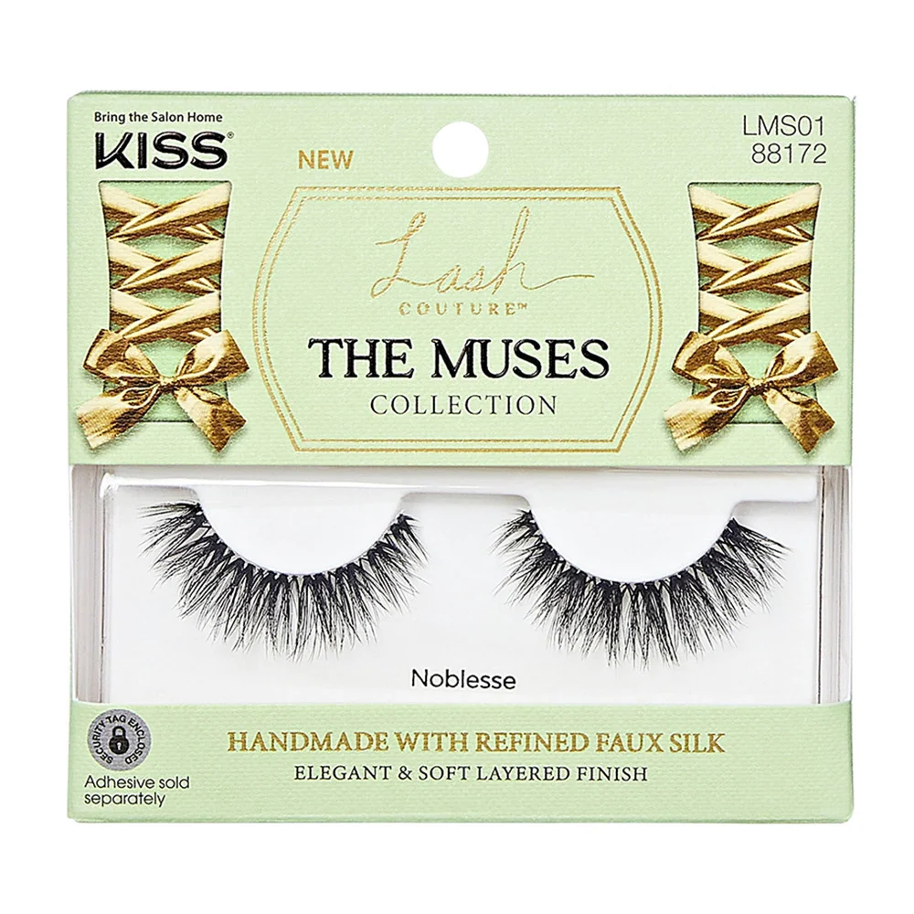 Verified Kiss Lash Couture The Muses Collection False Eyelashes Noblesse Black 1 Ea Luxury