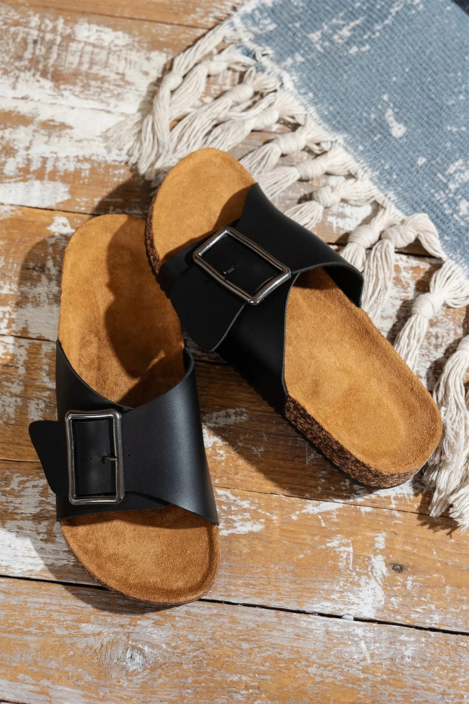 Responsible Eliza Strap Flat Slippers Versatile