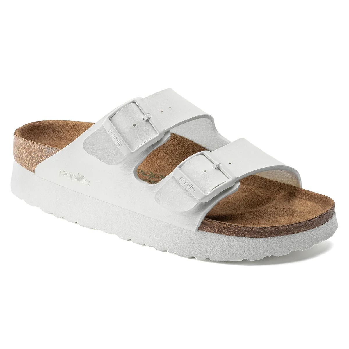 Secure Birkenstock Women's Arizona Platform Vegan Birko-Flor Sandals Original Design