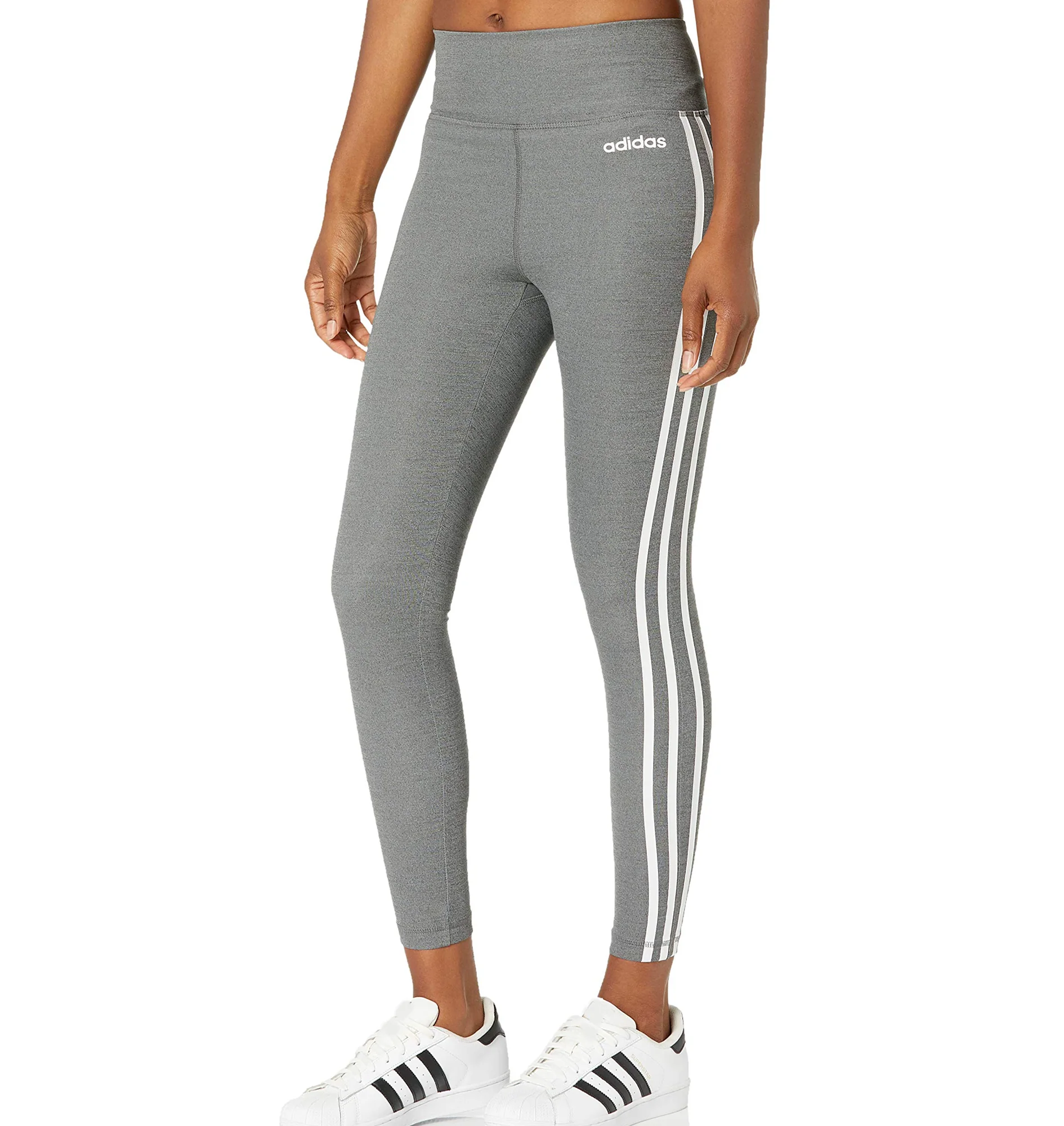 Easy-to-Use adidas Women's Designed 2 Move 3-Stripes High-Rise Long Tights Pants Practical