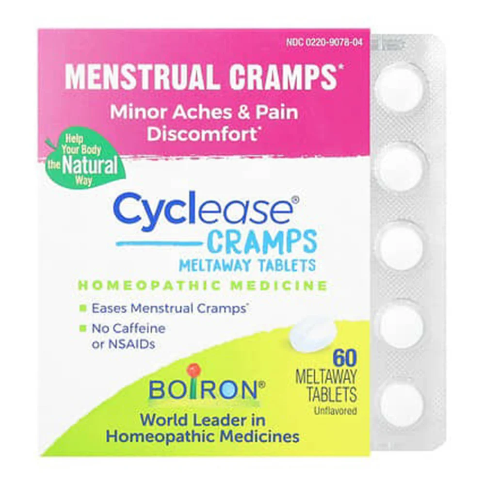 Trusted Boiron Cyclease Cramp Meltaway Homeopathic Medicine Tablets Comforting Balancing 60Ea Natural