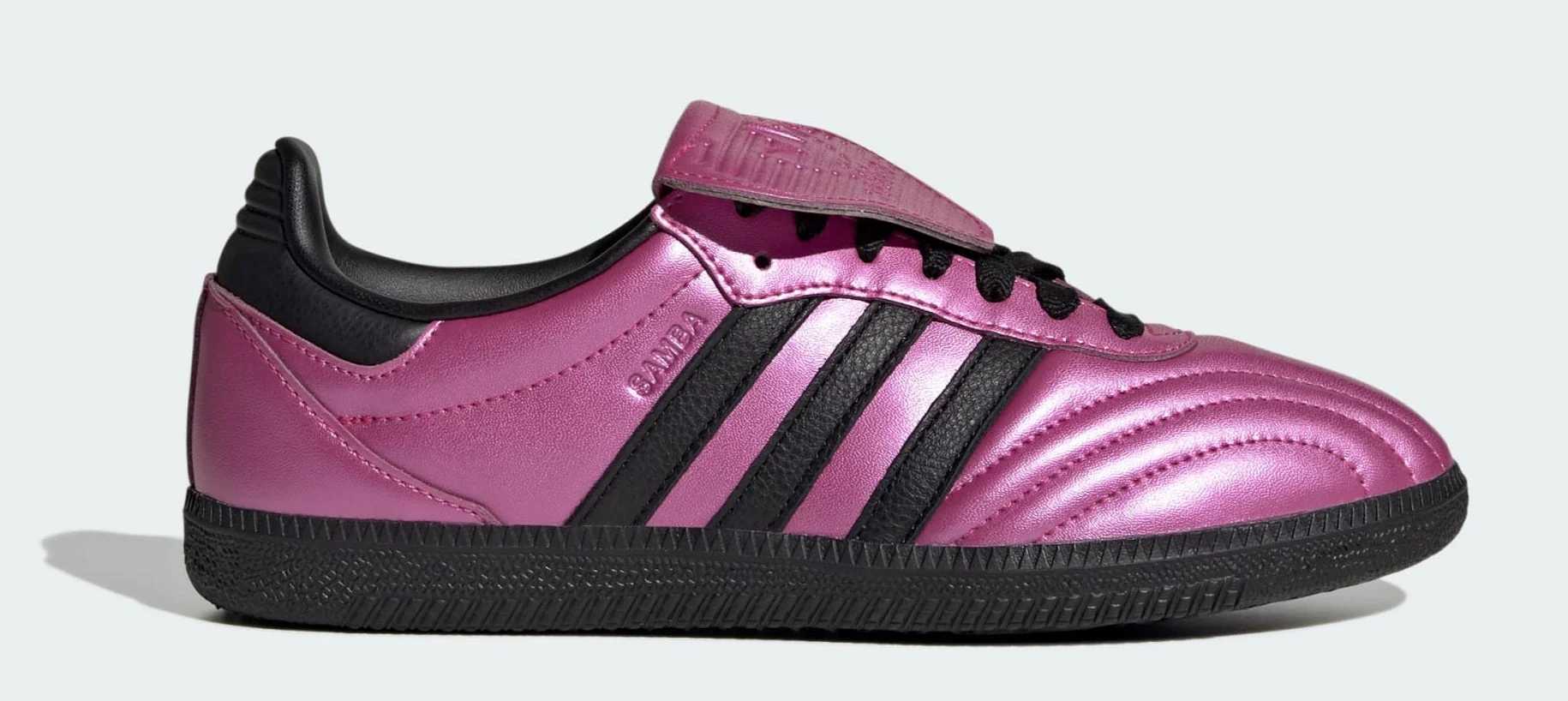 Soft adidas Women's Samba Lt Long Tongue 'Metallic Fuchsia' Sneakers Reliable