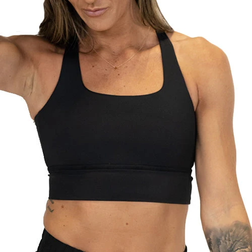 Functional Constantly Varied Gear Longline Bra - Black Eco-Friendly
