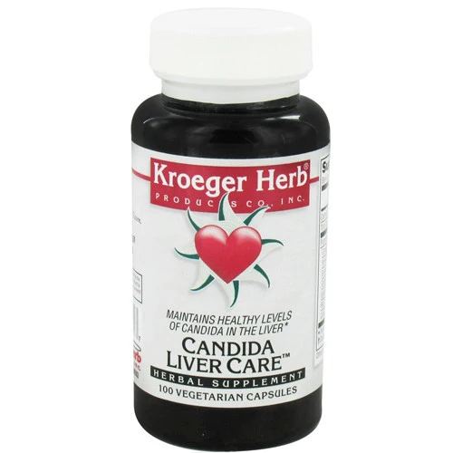 Breathable Kroeger Herbs Candida Liver Care Vegetarian Capsules - 100 Ea Premium Material