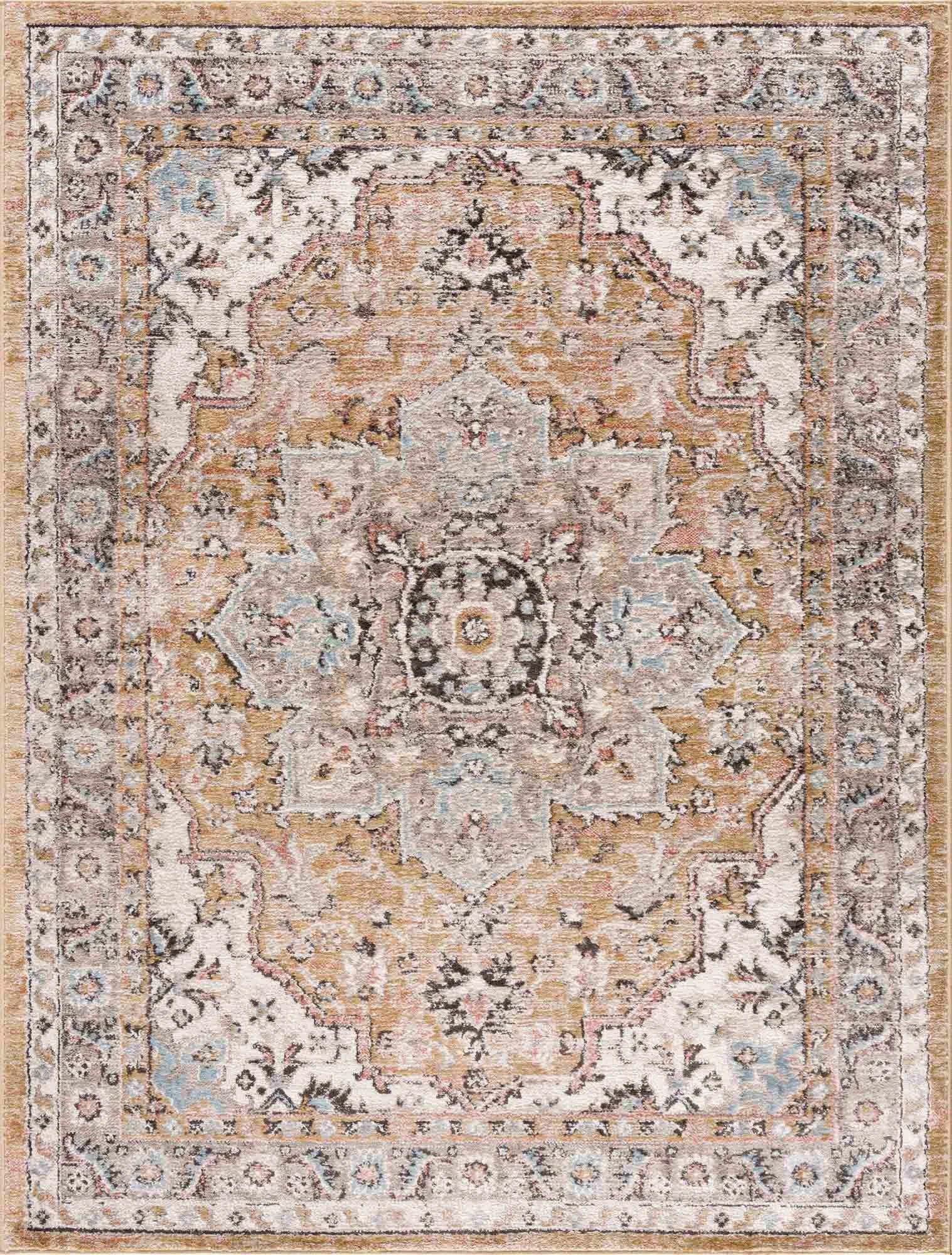 Carefully Designed Albie Gold Beige Area Rug - Original