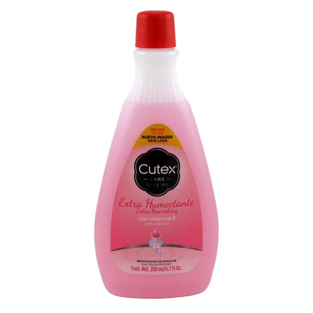 World-Class Cutex Extra Nourishing Polish Remover for Removing Nail Color and Nourishing Nails 6.7Oz 200ml Soft