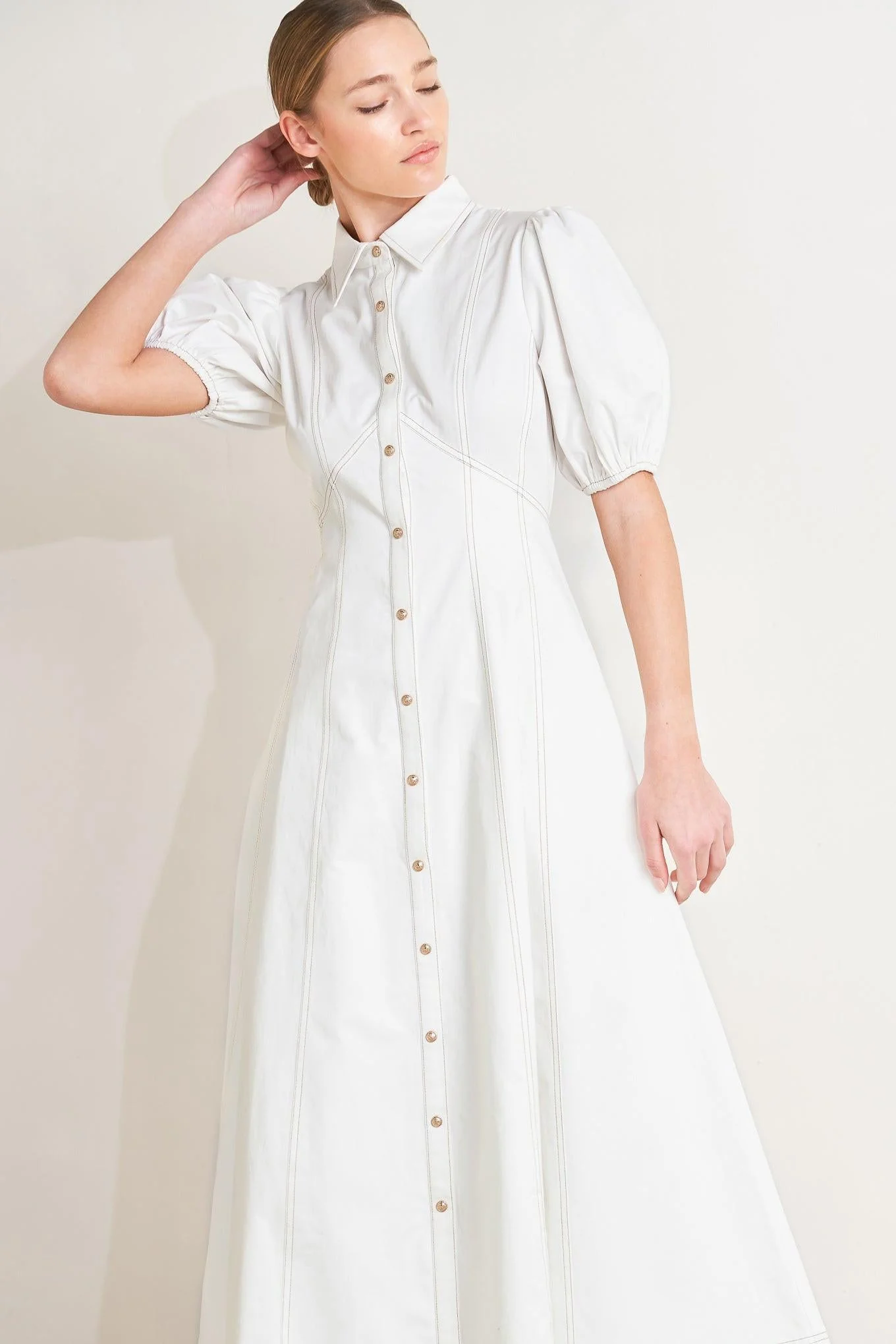 Artisan Sweet Sophistication Woven Midi Dress Safe