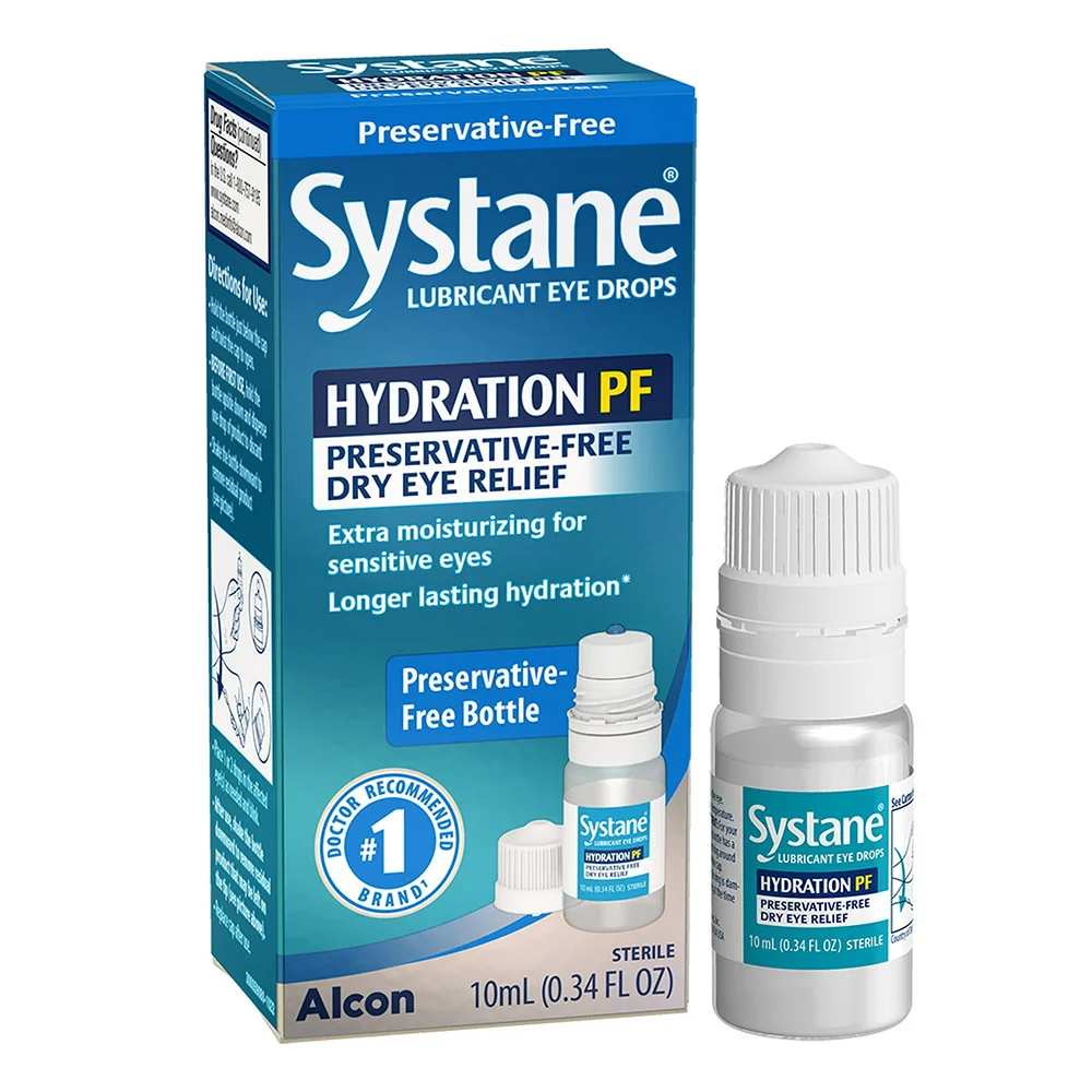 Sustainable Alcon Systane Hydration Preservative Dry Eye Relief Drops 0.34 Oz User-Friendly