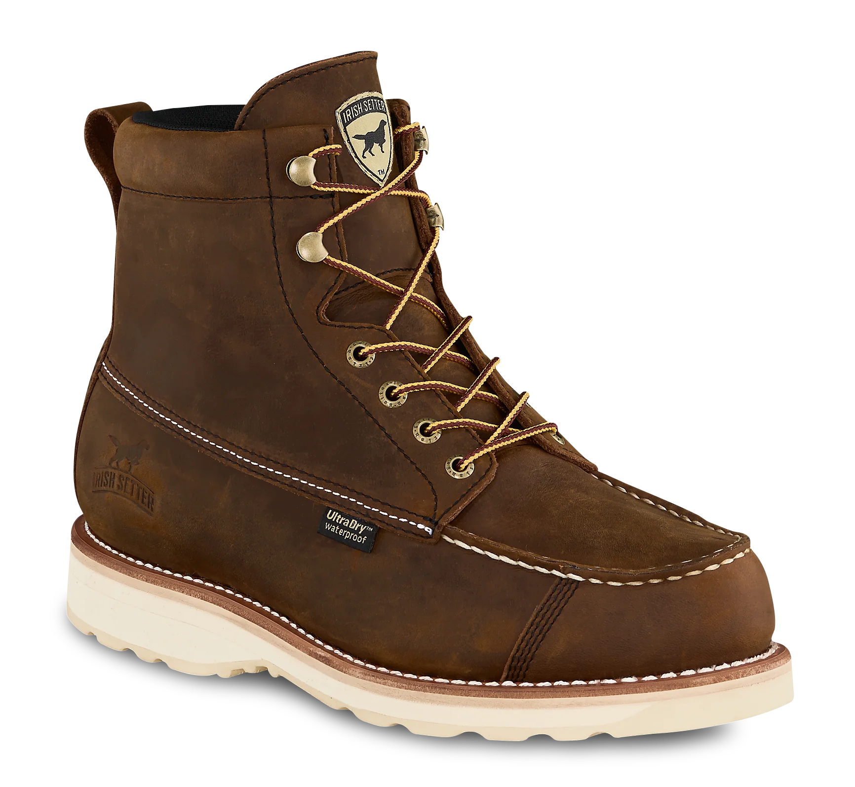 Authentic Men's Irish Setter Wingshooter 7-Inch Waterproof Leather Boot Natural