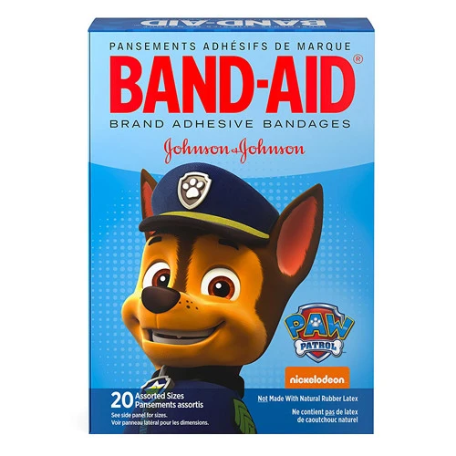 High-Grade Band-Aid Brand Nickelodeon Paw Patrol Adhesive Bandages Assorted Sizes 20 Ea Original