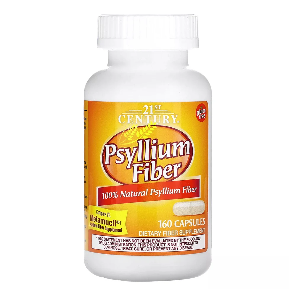 Contemporary 21st Century Natural Psyllium Fiber Supplement Capsules 160 Ea Exceptional