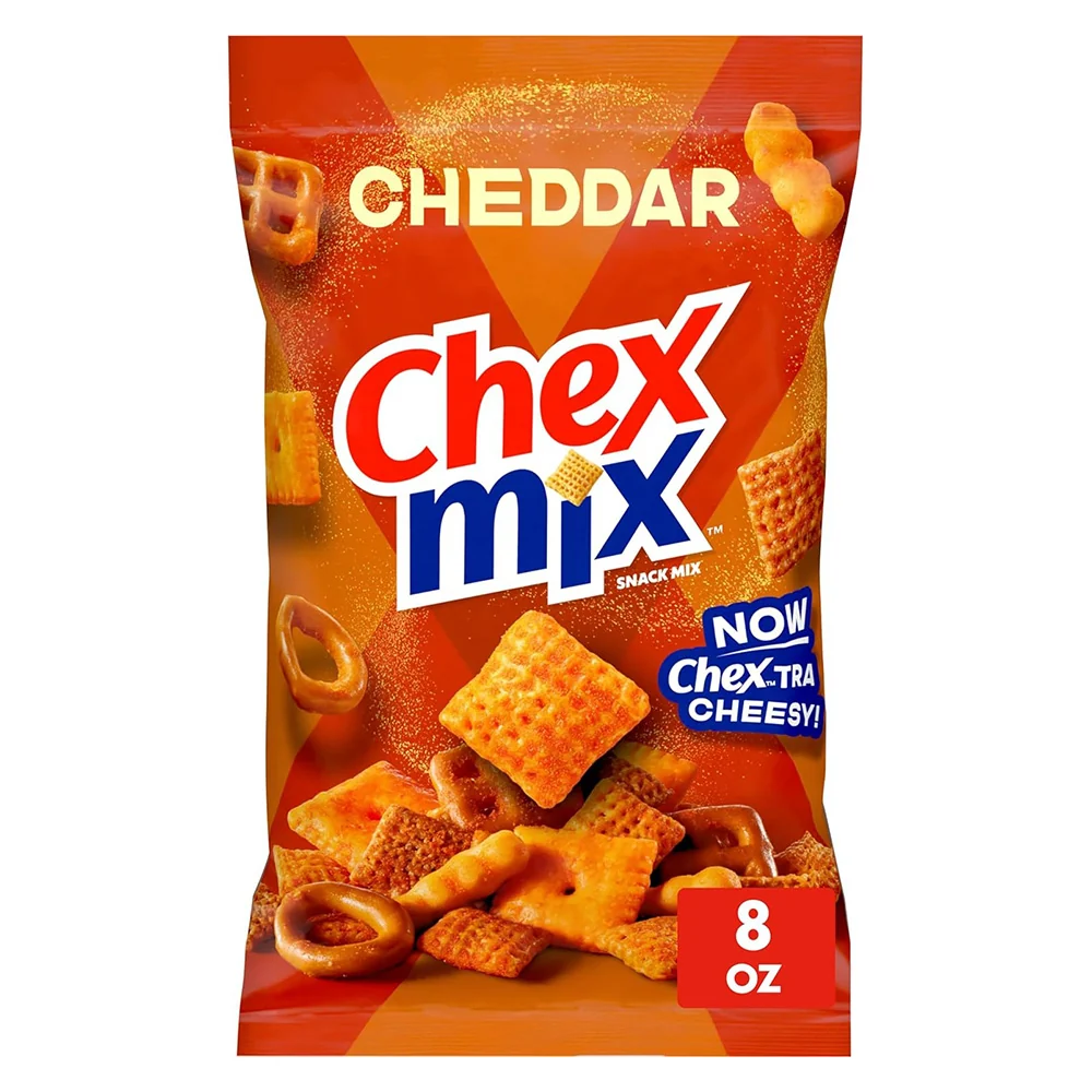 Durable Chex Mix Cheesy Flavor Crunchy Texture Party Snack Mix Cheddar 8Oz 226g Exclusive