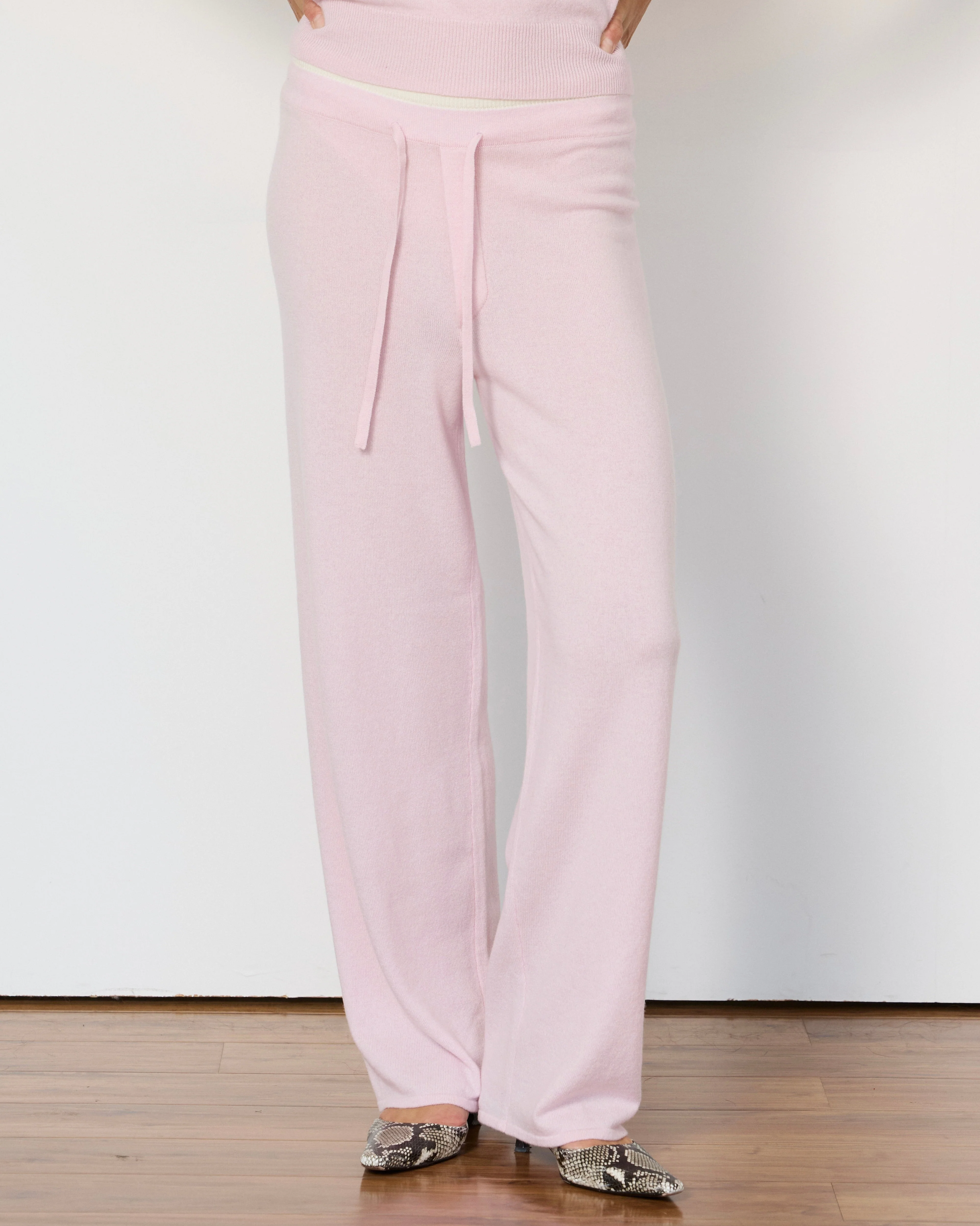Reliable Tove Layered Cashmere Pant - Ballet Pink Exceptional