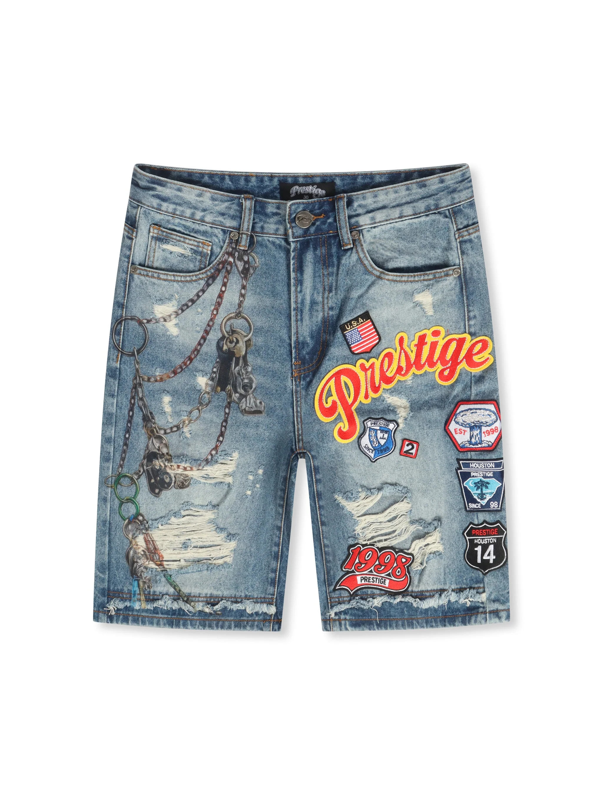 User-Friendly Prestige Varsity Shorts - Blue Healthy