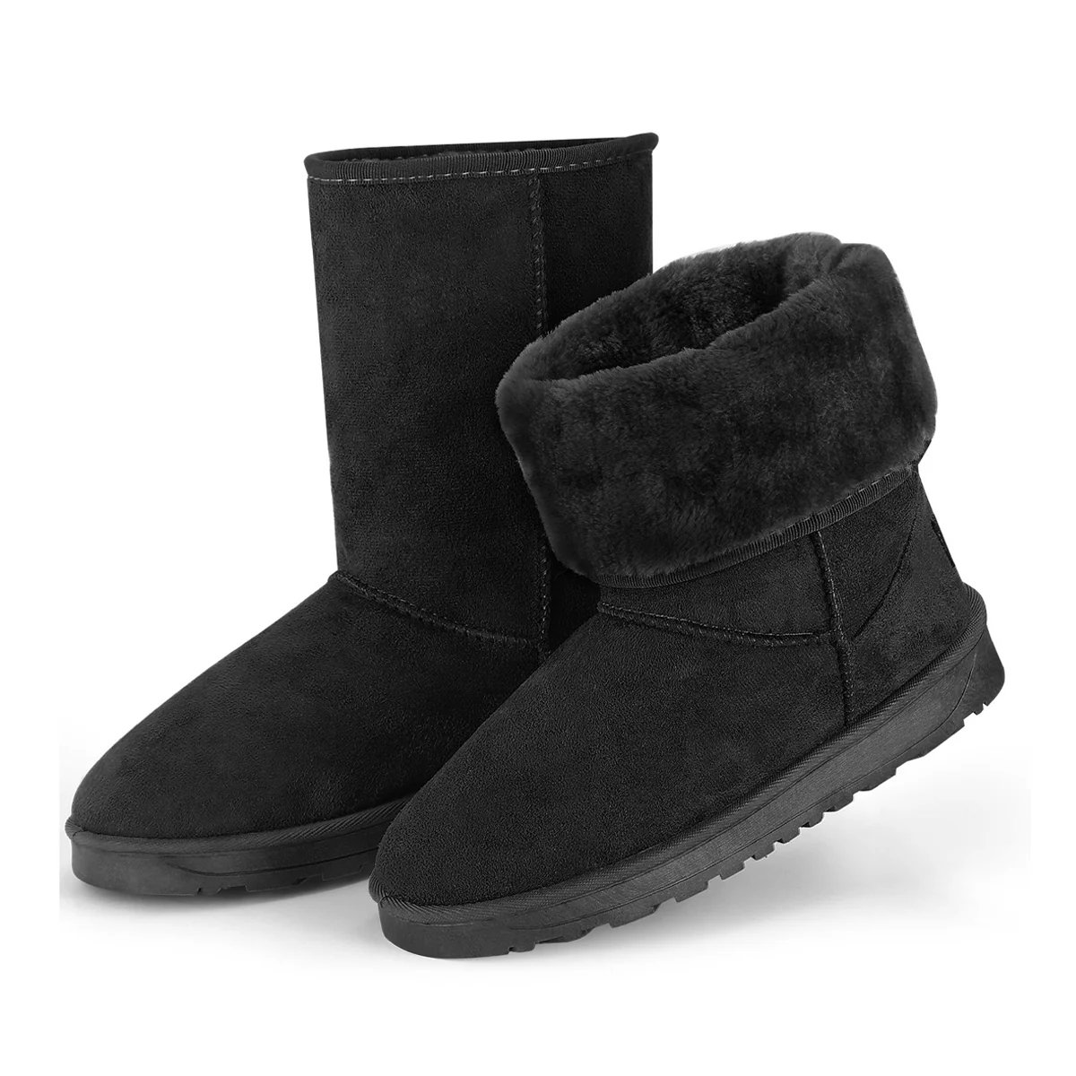 Elite Fresh Fab Finds Women's Faux Suede Mid-Calf Boots Fast
