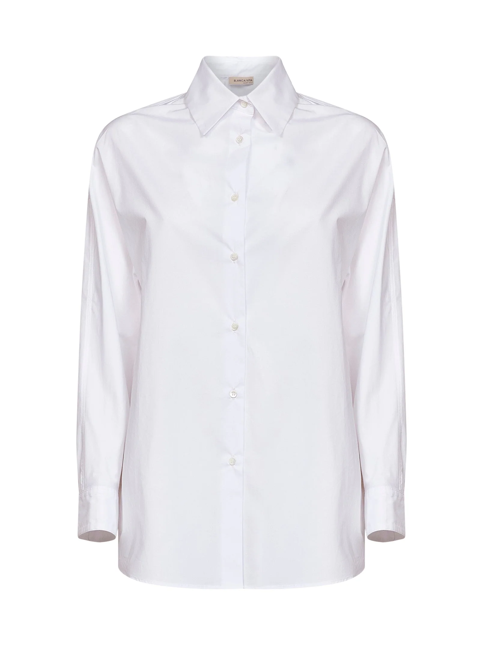 Fine Crafted Shirt Calandra Cotton Poplin White Professional