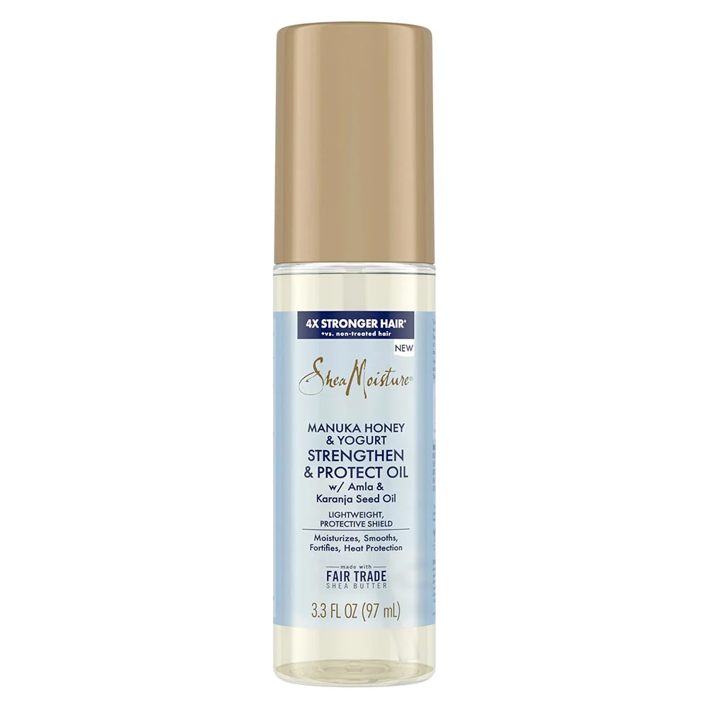 Verified Shea Moisture Strengthen and Protect Hair Oil Manuka Honey and Yogurt for a Lightweight 3.3 Oz Soft