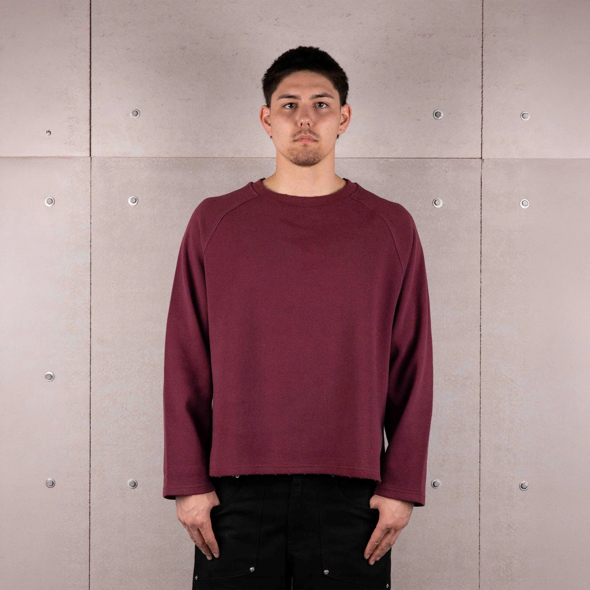Versatile Commons Thermal Long Sleeve Tee Plum Premium Material